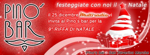 Riffa di Natale al Pino's bar di San Severino Marche in diretta su Multiradio