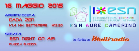 Multiradio Live a IEESN night a camerino (Macerata) 16 maggio 2015
