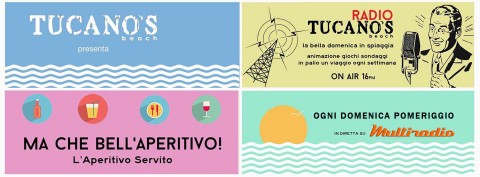 Ogni domenica -radio Tucanos- dalla spiaggia Tucanos di Porto San Giorgio