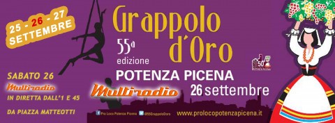 55a edizione del Grappolo D'Oro a Potenza Picena - live su Multiradio sabato notte 26 settembre